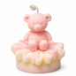 Itraa Essence Teddy Blossom candle with floral design and soft wax finish, perfect for decorative ambiance and cozy settings.